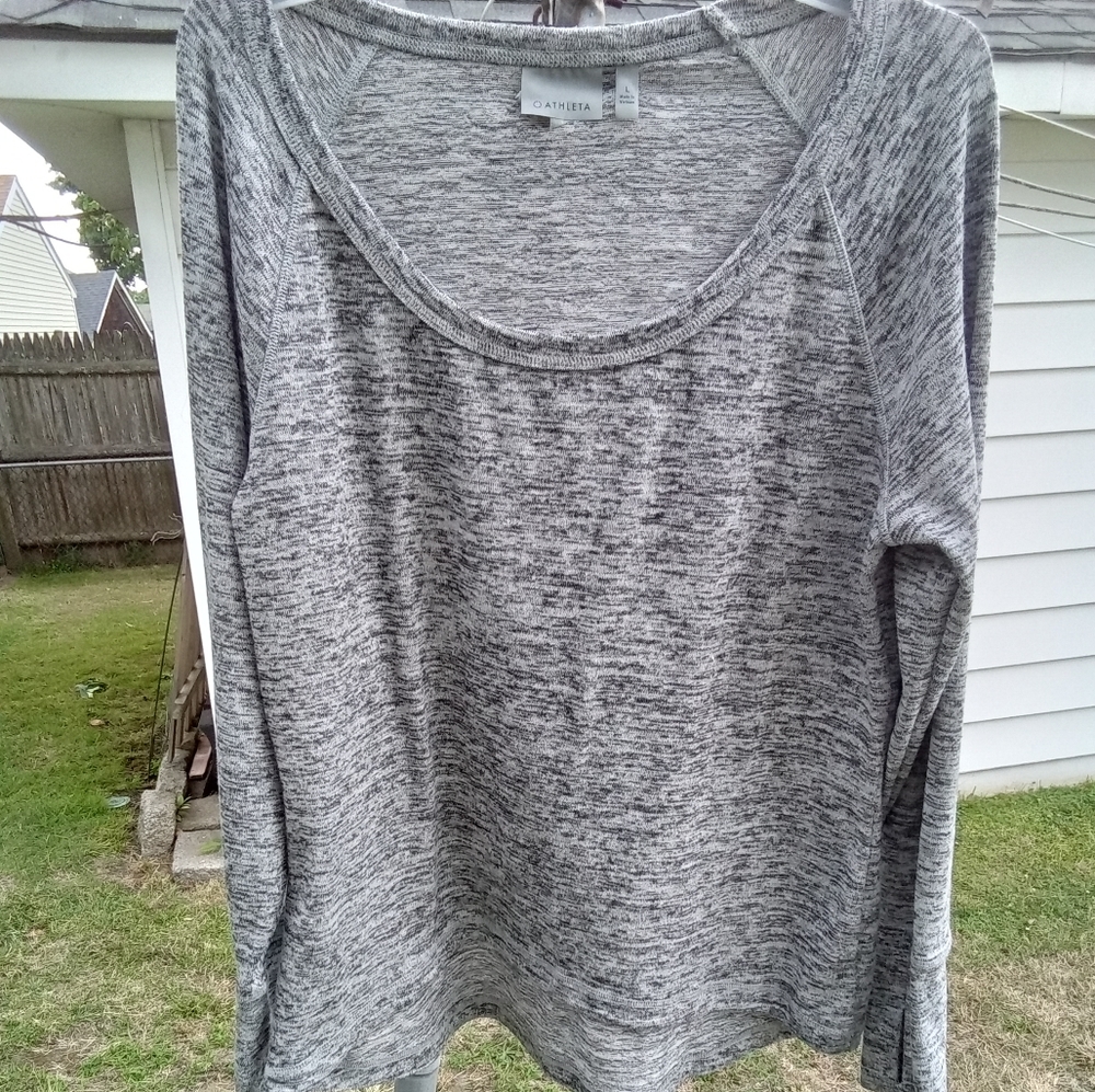 Like new Athleta Sweater with thumb holes.   Size L Womens